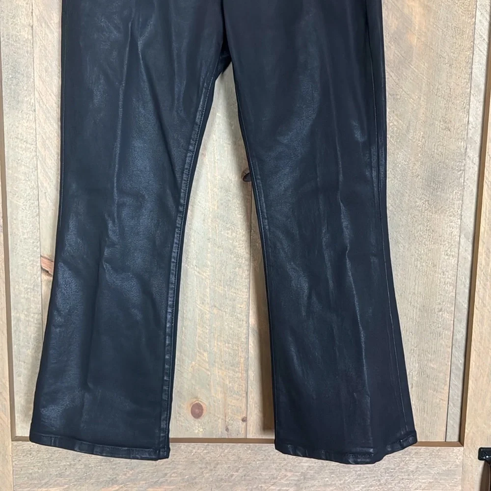 Current/Elliott Boulevard Bootcut coated denim jeans / pants Size 30 Black